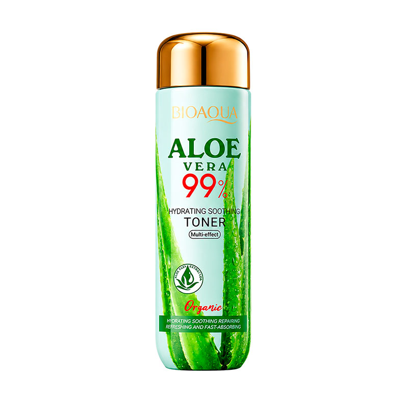 Освіжальний тонер для обличчя Bioaqua Aloe Vera 99% Hydrating Soothing Toner з екстрактом алое вера, 130 мл